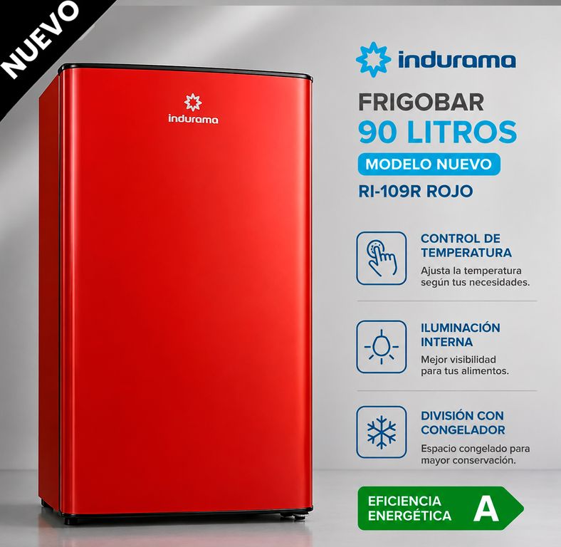Frigobar RI-109R ROJO - 90L