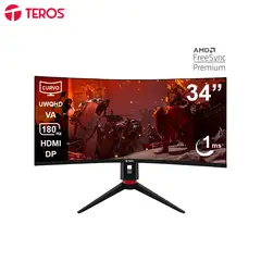 TEROS GAMING - MONITOR CURVO GAMING TEROS TE-3412G 34 UWQHD VA 180HZ 1MS DP AUDIO OUT