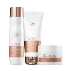 WELLA - FUSION – Trío Shampoo 250 ml + Conditioner 200 ml + Mask 150 ml