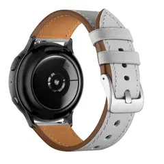GENERICO - Correa Cuero para Samsung watch 4 / 44mm GRIS