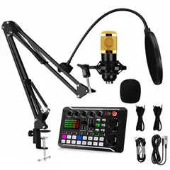 GENERICO - Micrófono Para Pc Celular Instrumentos Mixer F998 Bluetooth Recargable