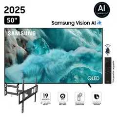 SAMSUNG - Televisor QLED 50 Visión AI Smart TV QN50Q7FA + Rack Giratorio