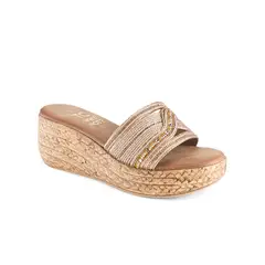TIME CHOPPER - Sandalias 6W9562-3 Champagne - Mujer