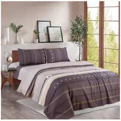 CASATEX - JUEGO DE SÁBANAS CON DISEÑO DE 2 PLAZAS