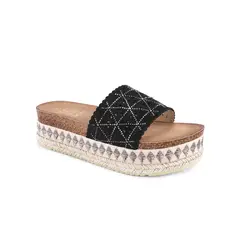 TIME CHOPPER - Sandalias H7532-18 Black - Mujer