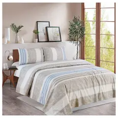 CASATEX - JUEGO DE SÁBANAS CON DISEÑO DE 2 PLAZAS