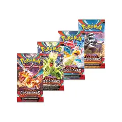 POKEMON - TCG Llamas Obsidianas Sobre Español