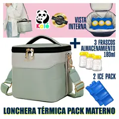 KALE - Pack Cooler Bolso Lonchera Térmica Materna