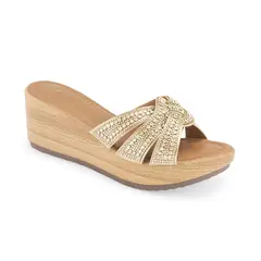 VIA UNO - Sandalias 2B3606-3 Gold - Mujer