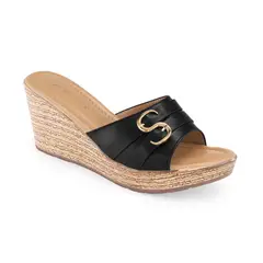 VIA UNO - Sandalias 2B3609-8 Black - Mujer