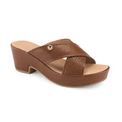 VIA UNO - Sandalias 3F8743-Es6 Camel - Mujer