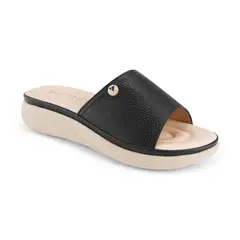 VIA UNO - Sandalias 1389-6 Black - Mujer