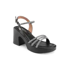 VIA UNO - Sandalias 2B760-11 Black - Mujer