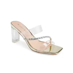 VIA UNO - Sandalias 15C6A2049-12 Light Gold - Mujer
