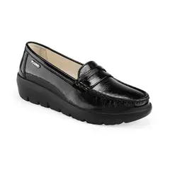 VIA UNO - Mocasin 3Y9422-5 Black - Mujer