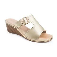 VIA UNO - Sandalias Pl526 Light Gold - Mujer