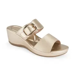 VIA UNO - Sandalias Pl536 Gold - Mujer