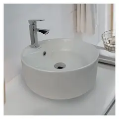 STONE - COMBO LAURE BLANCO + LLAVE ANNA PR ST-01 + DESAGUE POP UP CROMADO