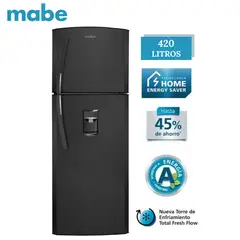 MABE - Refrigeradora 420 Litros Top Freezer Grafito RMP420FLPG1
