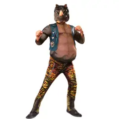 GENERICO - Disfraz de Rocksteady TALLA 4-6 de La Casa de las Bromas”