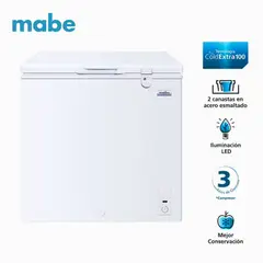 MABE - Congeladora Horizontal 198 L Netos CHM200PB3 - Blanco