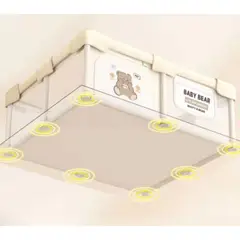 GENERICO - Parque Infantil Juego Cuna Corralito Valla Barandilla Protectora 120x160