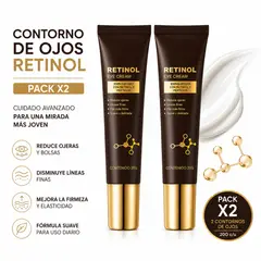 BIOAQUA - PACK 2 CONTORNO DE OJOS RETINOL 20G