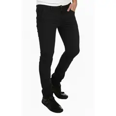 GENERICO - Pantalón Drill Hombre Slim Fit Negro