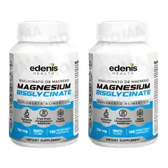 EDENIS HEALTH - PACK 2 BISGLICINATO DE MAGNESIO 120 CÁPSULAS