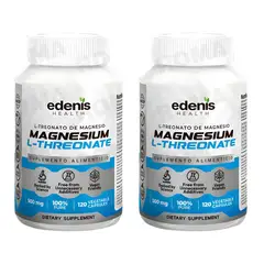 EDENIS HEALTH - PACK 2 L-TREONATO DE MAGNESIO 120 CÁPSULAS