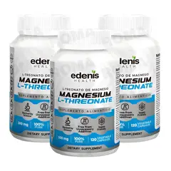 GENERICO - PACK 3 L-TREONATO DE MAGNESIO 120 CÁPSULAS EDENIS HEALTH