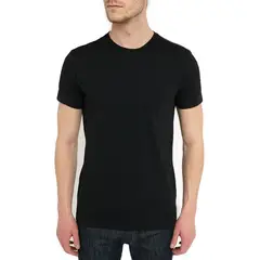 GENERICO - Polo 100% Algodón Manga Corta Hombre Negro