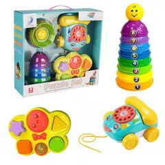 PEQUEÑAS TRAVESURAS - Juguetes Didácticos para Bebé 3 en 1 Baby Toys