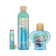AVON - Kit Frozen Shampoo con Colonia y Brillo Labial