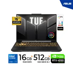ASUS - LAPTOP F16 16" WUXGA Value IPS Core 5 210H 16GB DDR5-5200 512 GB RTX 4050 6GB Freedos