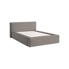 MUEBLES MACRUMO - Cama tapizada Vrasa - 15plz Beige oscuro