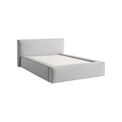 MUEBLES MACRUMO - Cama tapizada Vrasa - 15plz Gris claro