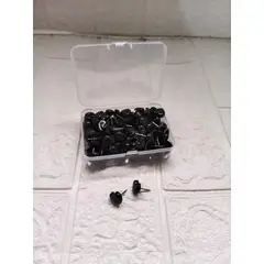 GENERICO - CHINCHES PARA PIZARRA DE CORCHO EN FORMA DE CORAZON NEGRO