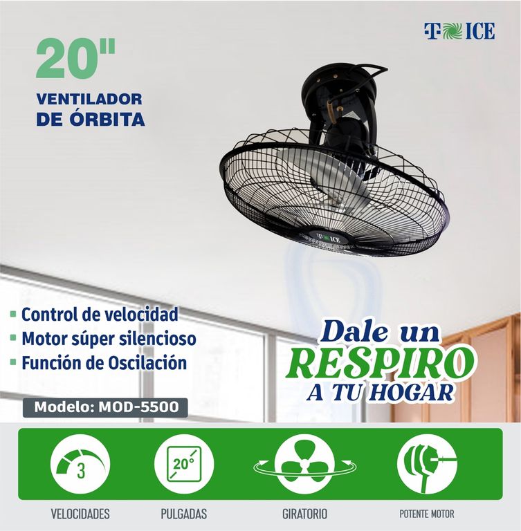 Ventilador techo orbital T-ICE 20 pulgadas