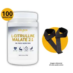 GOLDEN - CITRULLINE MALATE CITRULINA MALATO 21-300G LABS + STRAPS