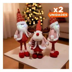 SKYBLOO - Pack2 Muñecos Navideños con Sueter Rosado Y+Regalo Stickers