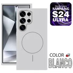 GENERICO - Case MagSafe Compatible para Samsung S24 ULTRA Blanco