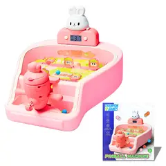 GENERICO - Juguete Didactico Máquina de Pinball de Mesa Rosa