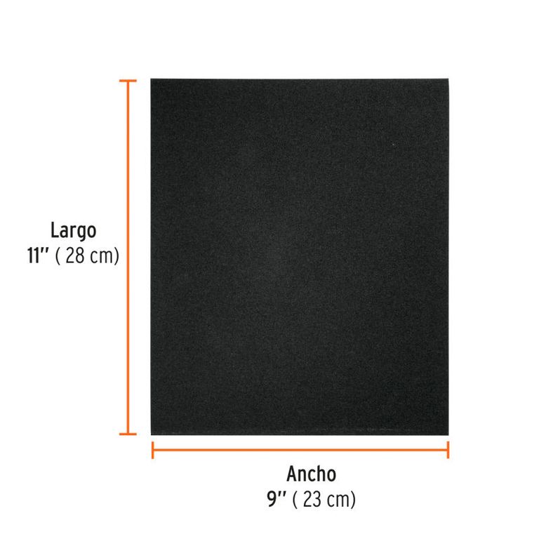 Lija de esmeril negra grano 120 de óxido de aluminio - 11603