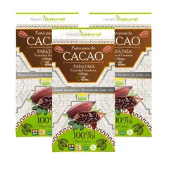 HEALTHNATURAL - PACK 3 PASTA PURA DE CACAO EN BARRA 100G