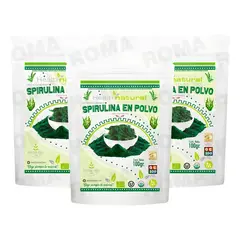 HEALTHNATURAL - PACK 3 SPIRULINA EN POLVO 100G