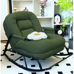 GENERICO - SILLA SILLÓN MECEDORA SOFÁ RECLINABLE PLEGABLE SALA TERRAZA JARDÍN VERDE