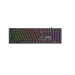 TEROS - Teclado Gamer TE-4072G RGB USB Negro