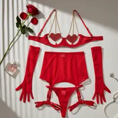 GENERICO - Lencería Golden Heart - Talla M