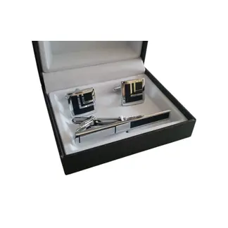 GENERICO - Set Gemelos con Pisa Corbata - Plateado